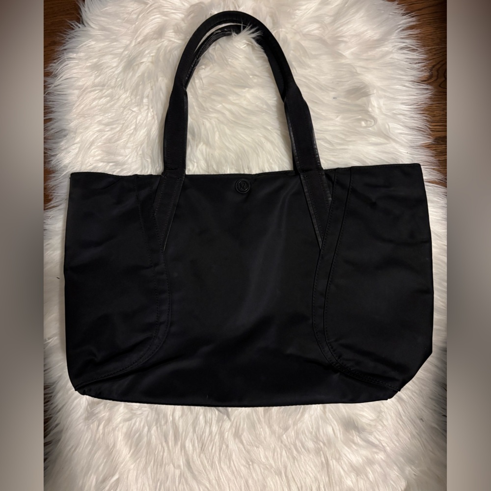 Lululemon Athletica Black Zip Tote